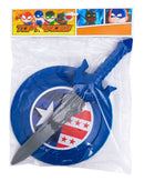 Kit Infantil Espada Escudo Capitão América Marvel Vingadores Criança Steve Rogers