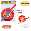 Kit Infantil Espada Escudo Flash Veloz Vingadores Marvel Criança Liga Da Justiça