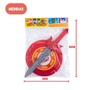 Kit Infantil Espada Escudo Flash Veloz Vingadores Marvel Criança Liga Da Justiça