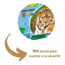 Brinquedo Jogo Q.C ZOO 108 Peças Infantil Quebra Cabeças Nig Megalomania