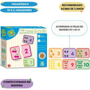 Jogo Pedagógico Números 1 A 10 Brinquedo Educativo Didático Criança Infantil Contar Diversão