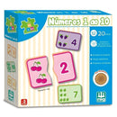 Jogo Pedagógico Números 1 A 10 Brinquedo Educativo Didático Criança Infantil Contar Diversão