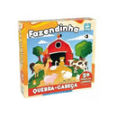 Jogo Quebra Cabeça Infantil Fazendinha 30PÇS Brinquedos Nig Megalomania