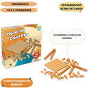 Jogo Infantil Material Dourado 111PÇS Brinquedo Jogos Nig