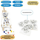 Brinquedo Kit Pintura Patrulha Canina Infantil Criatividade Nig