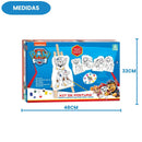 Brinquedo Kit Pintura Patrulha Canina Infantil Criatividade Nig