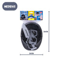 Kit Policial Capacete Algema Óculos Granada Faca Brinquedo Criança Menino Festa Fantasia