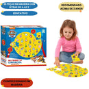Alfabeto Caracol Madeira Jogo Patrulha Canina Nig Brinquedos Diversão Criança