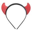 Tiara Diabinha Preto Vermelho Chifre Fantasia Halloween Carnaval Eventos Infantil