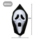 Máscara Adulto Pânico Filme Halloween Capuz Monstro Terror Caveira Festa Fantasia