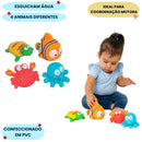 Bichinhos Para Banho Oceano Bebê Banheira Diversão Piscina Chuveiro Criança Megalomania