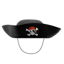 Chapéu Pirata Infantil Mar Festa Fantasia Criança Caveira Gancho Capitão
