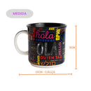 Caneca Cerâmica 350ml Tom Frases Motivacionais Saudações Café Leite Chá Presente Ponto Criativo