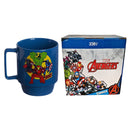 Caneca Tina Avengers Marvel Comics Thor Hulk Homem Ferro Cor Azul Vingadores