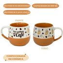 Caneca Maggie Frase Tudo Melhora Com Café Leite Chá Cerâmica Presente 400ml Megalomania
