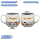 Caneca Maggie Frase Vivo Pra Viajar Café Chá Leite Cerâmica 400ML Presente Megalomania