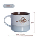 Caneca Cerâmica 450 ml Frase Viajar é Viver Café Chá Leite Presente Viagem Sonhos Megalomania