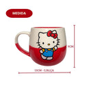 Caneca Maggie Hello Kitty 400ML Café Chá Cerâmica Presente Família Amigos Café Chá Cute Lacinho