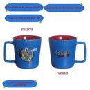 Caneca de Cerâmica Buck Sonic The Hedgedhog 400ml Geek Café Leite Presente Game Nintendo Megalomania