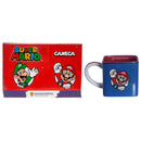 Caneca Cubo 300ml Super Mario Game Nintendo Café Leite Chá Cerâmica Presente Gamer Amigos Família
