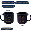 Caneca Harry Potter Hogwarts 350ML Saga Bruxo Cerâmica café Leite Presente