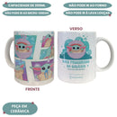 Caneca Cerâmica Pop Baby Yoda Too Cute 350ML Café Star Wars Galaxia Presente Megalomania