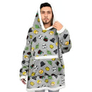 Cobertor Com Mangas Hoodie Juvenil Star Wars Frio Peluciado Inverno Quente Presente Megalomania