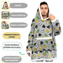 Cobertor Com Mangas Hoodie Juvenil Star Wars Frio Peluciado Inverno Quente Presente Megalomania