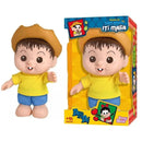 Boneco Chico Bento Brinquedo Iti Malia Vinil Menino Infantil Turma da Mônica Baby Blink