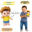Boneco Chico Bento Brinquedo Iti Malia Vinil Menino Infantil Turma da Mônica Baby Blink
