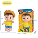 Boneco Chico Bento Brinquedo Iti Malia Vinil Menino Infantil Turma da Mônica Baby Blink