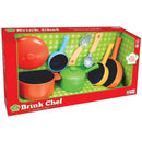 Brinquedo Kit Cozinha Infantil Panelinhas Talheres 9 Peças Menina Faz de Conta Criança Chef Ponto Criativo
