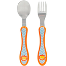 Kit Talher Bebê Introdução Alimentar Infantil Garfo + Colher Leão Buba Megalomania