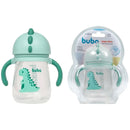 Copo Bebê Infantil Dino Alça Removível Canudo Silicone Buba Megalomania