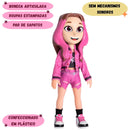 Boneca Brinquedo Infantil Emilly Vick Dos Rosa Youtuber Meninas Criança Presente Diversão Articulada
