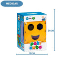 Brinquedo de Encaixe Paki Cubo Com 9 Formas Cubo Bebê Criança Educacional Coordenação Motora