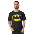 Camiseta Unissex Adulto Logo Batman Preta DC Comics Presente Geek Nerd Super Heroi Piticas Oficial