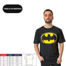 Camiseta Unissex Adulto Logo Batman Preta DC Comics Presente Geek Nerd Super Heroi Piticas Oficial
