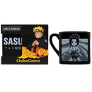Caneca Quadrada Chibi Sasuke Club Naruto Anime 220ML Café Presente Colecionável Geek Ponto Criativo