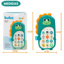 Brinquedo Infantil Phone Bilíngue Dino Zoo Aprender Som Educativo Musical Inglês Português Criança Megalomania