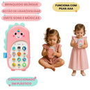 Brinquedo Infantil Phone Bilíngue Unicórnio Aprender Som Educativo Musical Inglês Português Criança Megalomania