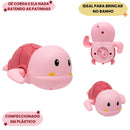 Brinquedo de Banho Tartaruga Azul Rosa Bebê Banheira Piscina Infantil Criança Diversão Megalomania