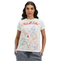 Camiseta Baby Look Looney Tunes Branco Desenho Animado Adulto Feminino Exclusivo
