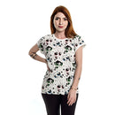 Camiseta Baby Look Meninas Super Poderosas Pattern Adulto Presente Passeio Cartoon Feminina