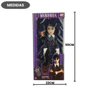 Boneca Infantil Wandinha Familia Addams Wednesday Brinquedo Mãozinha Halloween Meninas Diversão