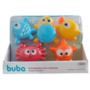 Kit Brinquedo Bichinhos Com Ventosa Amigos Marinhos Banho Diversão Bebê Criança Infantil Megalomania