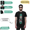 Camiseta Demon Slayer Tanjiro Preto Unissex Adulto Anime Geek Presente Exclusivo