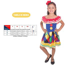 Fantasia Infantil Palhacinha Menina Vestido Circo Diversão Criança Festa Carnaval