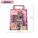 Kit Maquiagem Infantil Dia das Crianças Batom Glitter Paleta Sombras Diversão Festa Presente