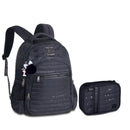 Kit Mochila Costas Rebecca Bonbon Holográfica Preto Estojo Box Juvenil Feminino Meninas Escolar Clio Megalomania